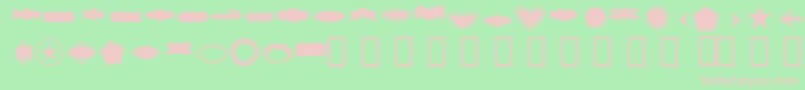 ButtonByFanta Font – Pink Fonts on Green Background