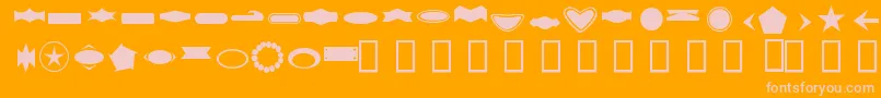 ButtonByFanta Font – Pink Fonts on Orange Background