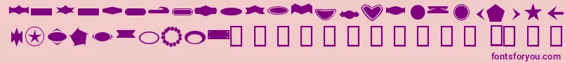 ButtonByFanta Font – Purple Fonts on Pink Background