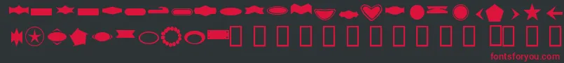 ButtonByFanta Font – Red Fonts on Black Background