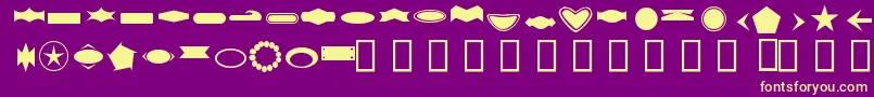 ButtonByFanta Font – Yellow Fonts on Purple Background