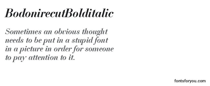 BodonirecutBolditalic フォントのレビュー