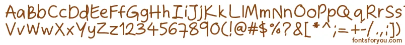 Zakirahshand Font – Brown Fonts