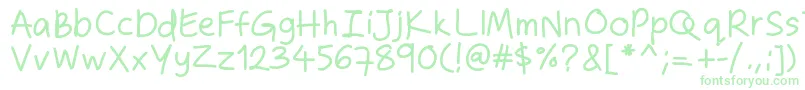 Zakirahshand Font – Green Fonts