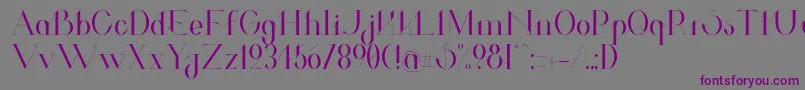 ValkyrieRegular Font – Purple Fonts on Gray Background