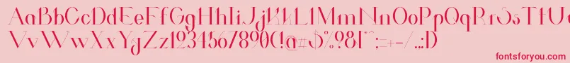 En savoir plus sur la police ValkyrieRegular Police ValkyrieRegular – polices rouges sur fond rose