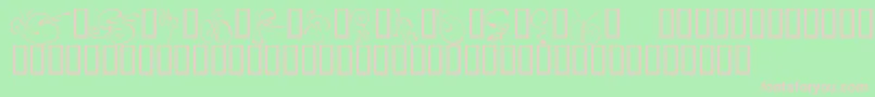 KrFleurFlair5 Font – Pink Fonts on Green Background