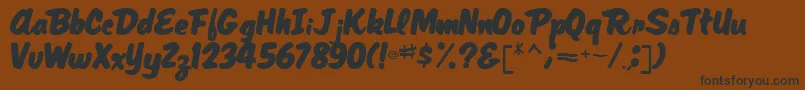 MagRegular Font – Black Fonts on Brown Background