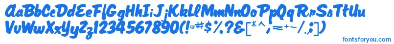 MagRegular Font – Blue Fonts on White Background