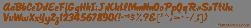 MagRegular Font – Brown Fonts on Gray Background
