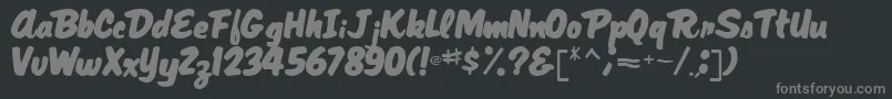 MagRegular Font – Gray Fonts on Black Background