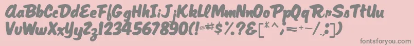 MagRegular Font – Gray Fonts on Pink Background