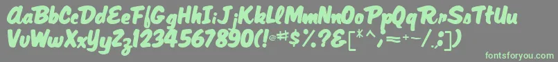 MagRegular Font – Green Fonts on Gray Background