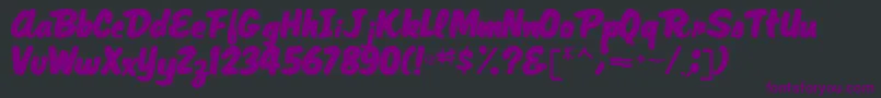 MagRegular Font – Purple Fonts on Black Background