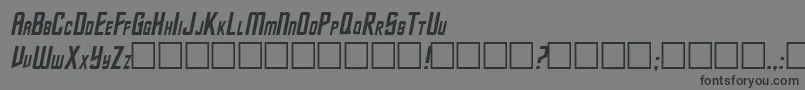 TrekItalic Font – Black Fonts on Gray Background