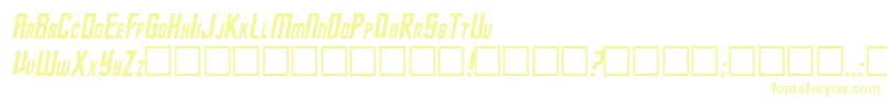 TrekItalic-Schriftart – Gelbe Schriften