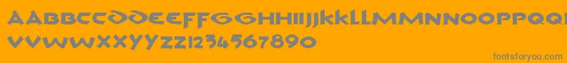 CromV1 Font – Gray Fonts on Orange Background