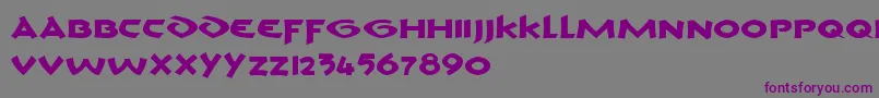 CromV1 Font – Purple Fonts on Gray Background