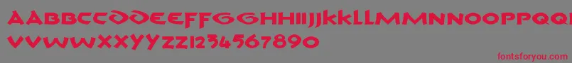 CromV1 Font – Red Fonts on Gray Background