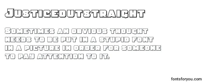 Justiceoutstraight Font
