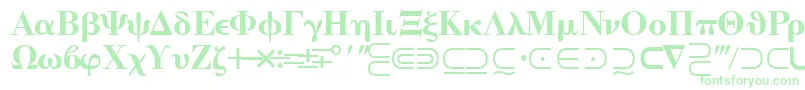 Quantapitwossk Font – Green Fonts on White Background
