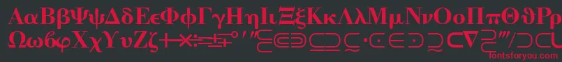 Quantapitwossk Font – Red Fonts on Black Background