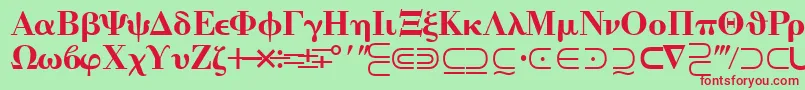 Quantapitwossk Font – Red Fonts on Green Background