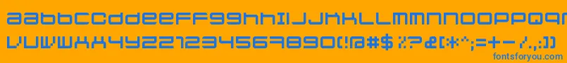 Jethosefull Font – Blue Fonts on Orange Background