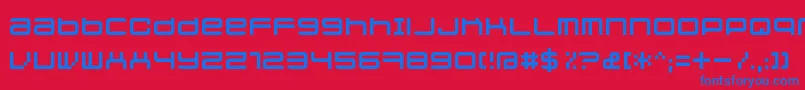Шрифт Jethosefull – синие шрифты на красном фоне