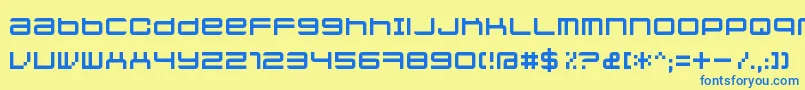 Jethosefull Font – Blue Fonts on Yellow Background