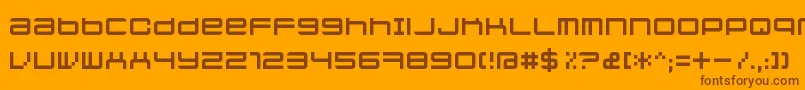 Jethosefull Font – Brown Fonts on Orange Background