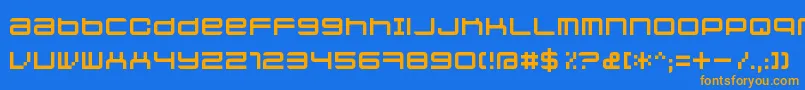 Jethosefull Font – Orange Fonts on Blue Background