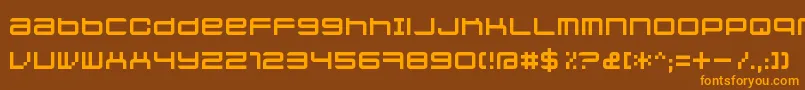 Jethosefull Font – Orange Fonts on Brown Background