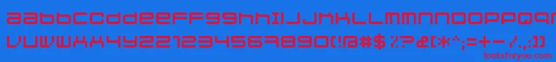 Jethosefull Font – Red Fonts on Blue Background