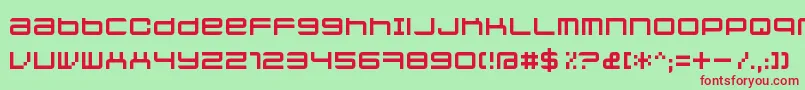 Fonte Jethosefull – fontes vermelhas em um fundo verde