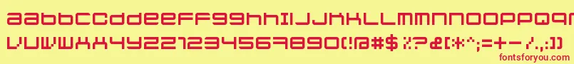 Jethosefull Font – Red Fonts on Yellow Background