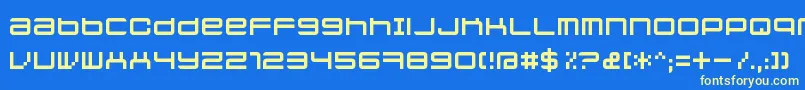 Jethosefull Font – Yellow Fonts on Blue Background