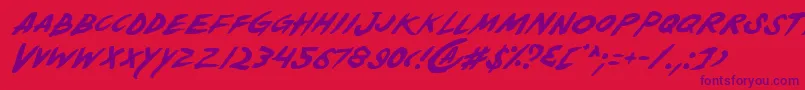 More about YellowjacketItalic Font YellowjacketItalic Font – Purple Fonts on Red Background