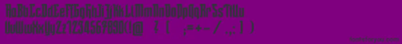 Friedrich Font – Black Fonts on Purple Background