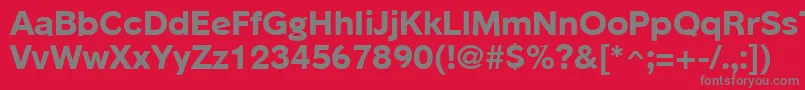 PhinsterExtraboldRegular Font – Gray Fonts on Red Background