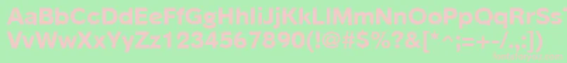 PhinsterExtraboldRegular Font – Pink Fonts on Green Background