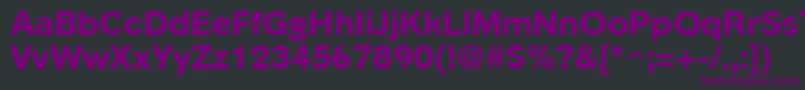 PhinsterExtraboldRegular Font – Purple Fonts on Black Background