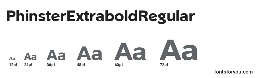 PhinsterExtraboldRegular Font Sizes