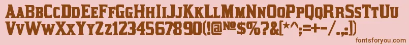 More about KirstyinkRegular Font KirstyinkRegular Font – Brown Fonts on Pink Background