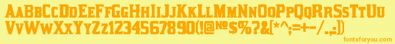 More about KirstyinkRegular Font KirstyinkRegular Font – Orange Fonts on Yellow Background