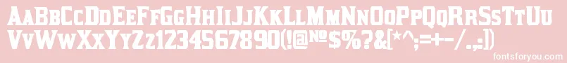 KirstyinkRegular Font – White Fonts on Pink Background