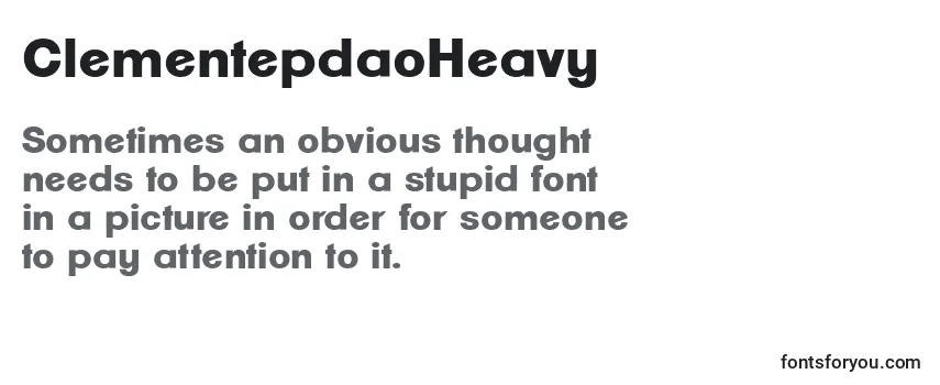Review of the ClementepdaoHeavy Font