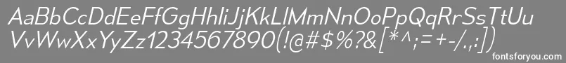 MesmerizeLtIt Font – White Fonts on Gray Background