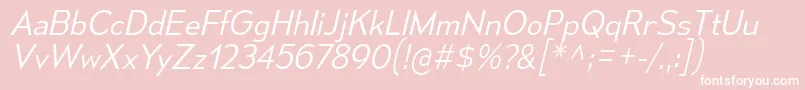 フォントMesmerizeLtIt – ピンクの背景に白い文字