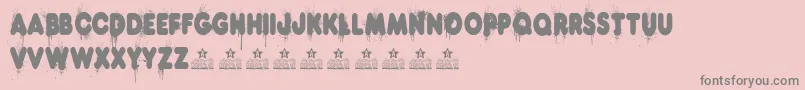 HotDogPersonalUse Font – Gray Fonts on Pink Background